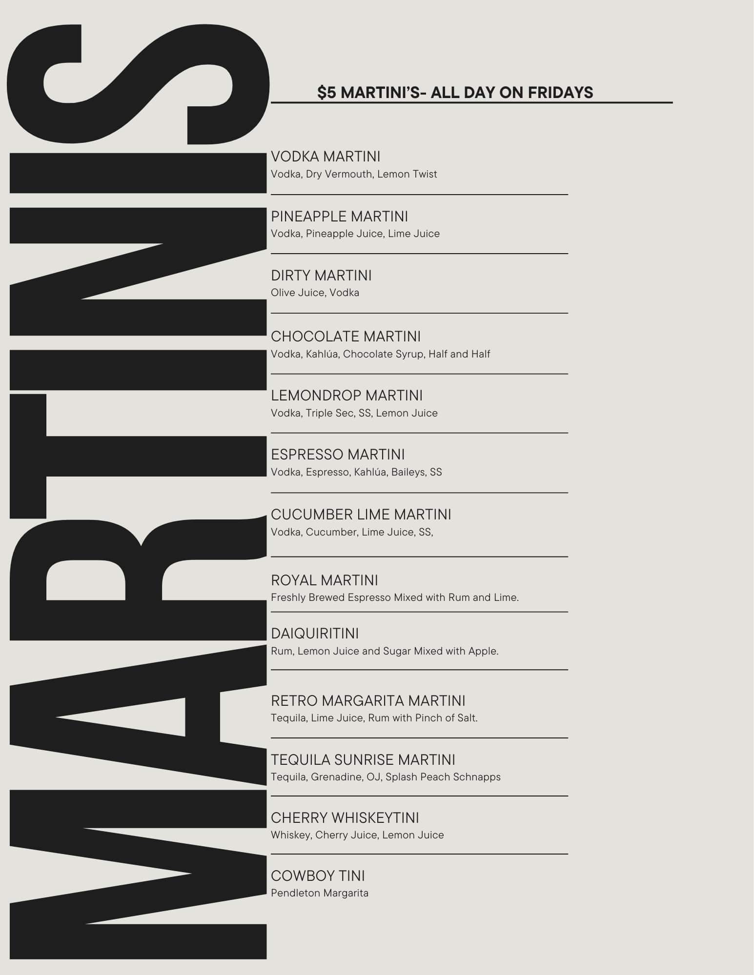 Martini Specials march