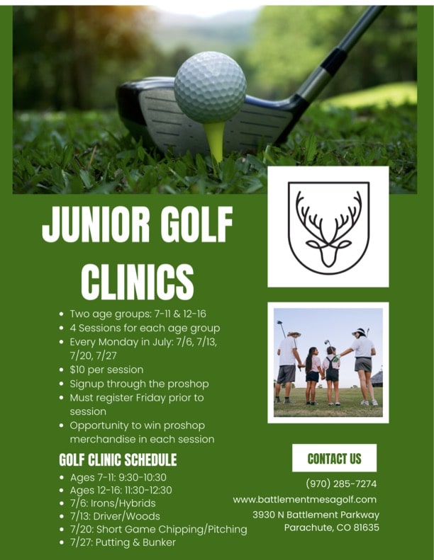 Jr Golf Clinic Flier